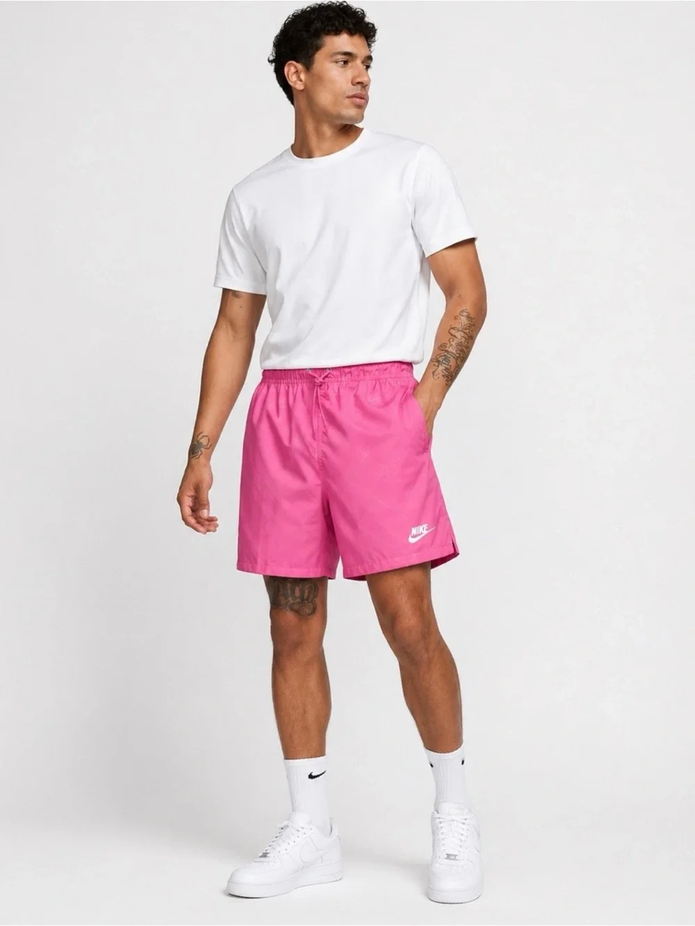 Nike Club Woven Flow Shorts Pink Men’s Medium Athletic Gym Lounge FN3307-675